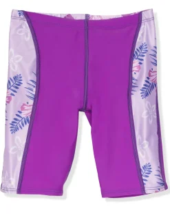 Tuga Sunwear 2 & 3 Piece Swim Sets|Shoreline Rash Guard & Jammer Short - Malva (MADE IN USA)
