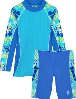 Tuga Sunwear 2 & 3 Piece Swim Sets|Shoreline Rash Guard & Jammer Short - Stintino