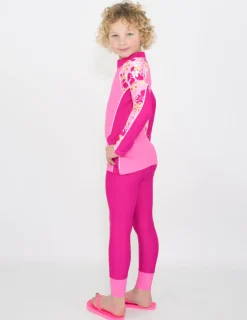 Tuga Sunwear 2 & 3 Piece Swim Sets|Shoreline Rash Guard & Swim Legging - Fresia