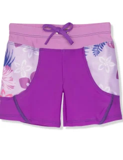 Tuga Sunwear 2 & 3 Piece Swim Sets|Shoreline Rash Guard & Swim Short - Malva (MADE IN USA)