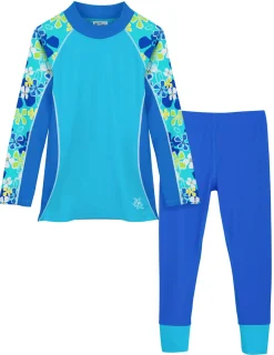 Tuga Sunwear 2 & 3 Piece Swim Sets|Shoreline Rash Guard & Swim Legging - Stintino