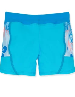 Tuga Sunwear 2 & 3 Piece Swim Sets|Shoreline Rash Guard & Swim Short - Celeste (MADE IN USA)