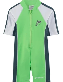 BOY Tuga Sunwear Sunsuits & One-piece Swimsuits|Short Sleeve One-Piece Swimsuit - Mantis