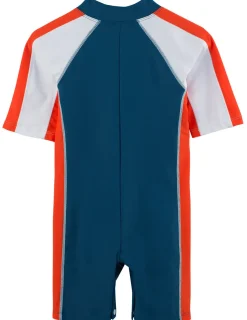 BOY Tuga Sunwear Sunsuits & One-piece Swimsuits|Short Sleeve One-Piece Swimsuit - Tangelo