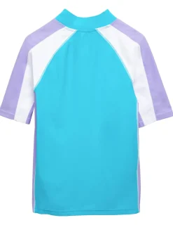 Tuga Sunwear Swim Shirts & Rash Guards|Short Sleeve Rash Guard - Maui Blue