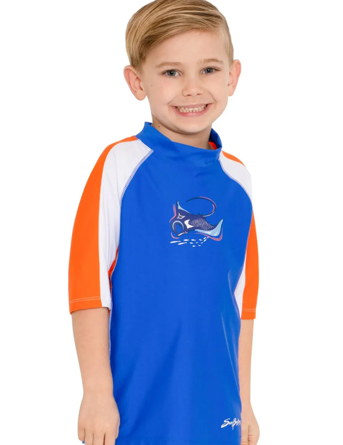 BOY Tuga Sunwear Swim Shirts & Rash Guards|Short Sleeve Rash Guard - Marina
