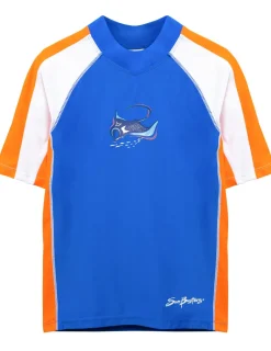 BOY Tuga Sunwear Swim Shirts & Rash Guards|Short Sleeve Rash Guard - Marina