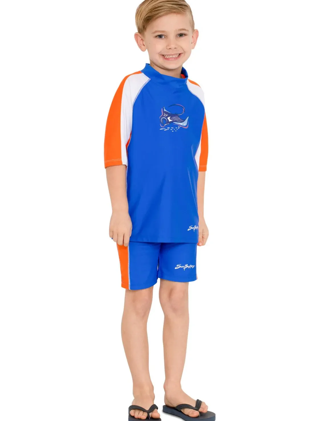 BOY Tuga Sunwear Swim Shirts & Rash Guards|Short Sleeve Rash Guard - Marina