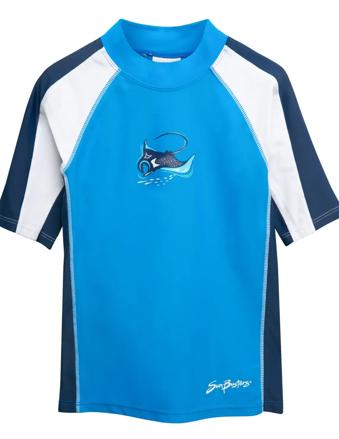 BOY Tuga Sunwear Swim Shirts & Rash Guards|Short Sleeve Rash Guard - Dusk Blue