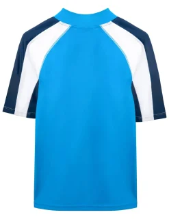 BOY Tuga Sunwear Swim Shirts & Rash Guards|Short Sleeve Rash Guard - Dusk Blue