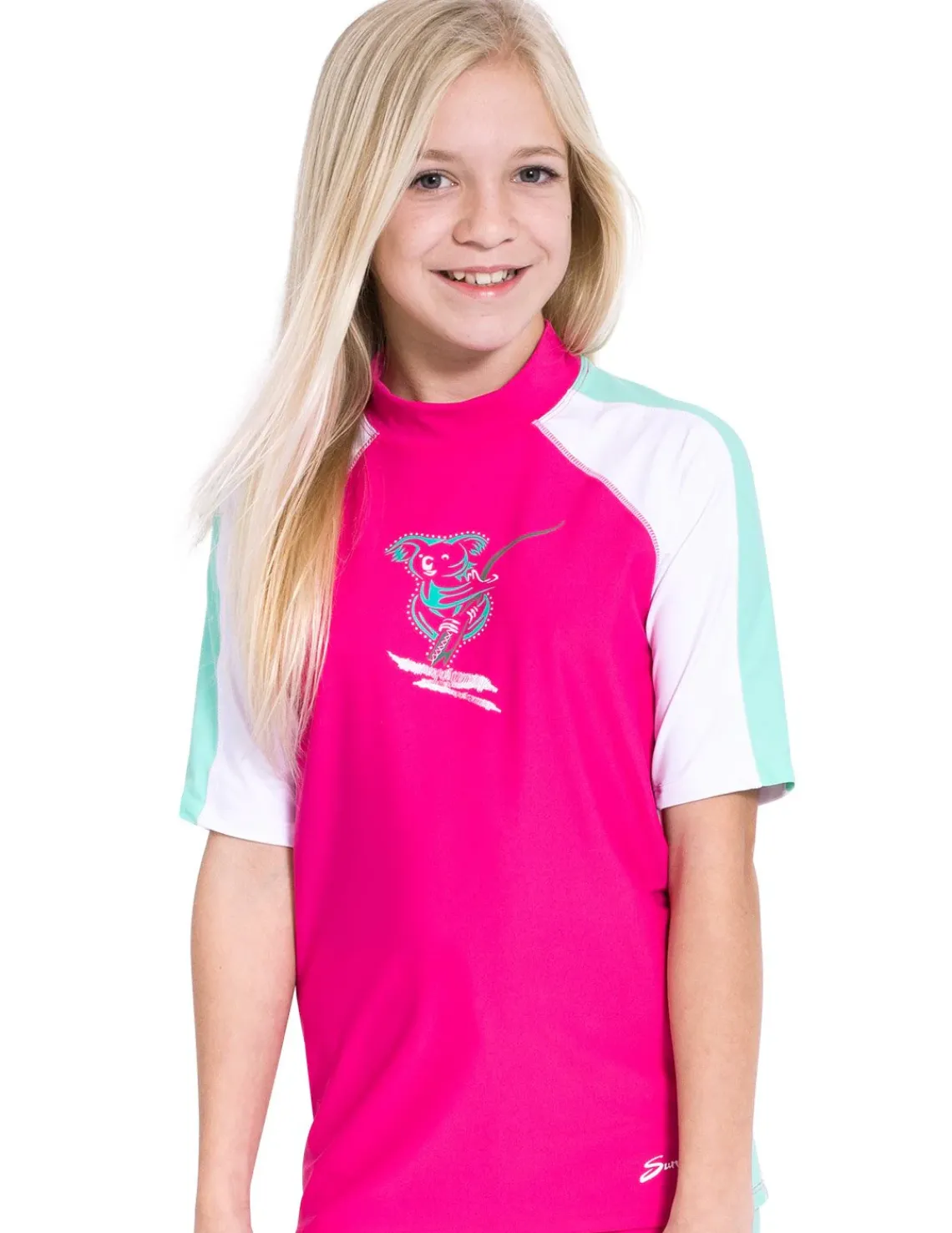 Tuga Sunwear Swim Shirts & Rash Guards|Short Sleeve Rash Guard - Poppy