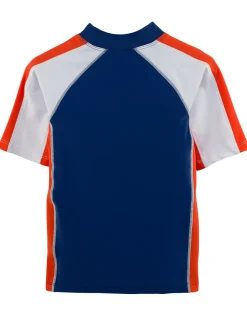 BOY Tuga Sunwear Swim Shirts & Rash Guards|Short SleeveRash Guard - Indigo / Tangelo