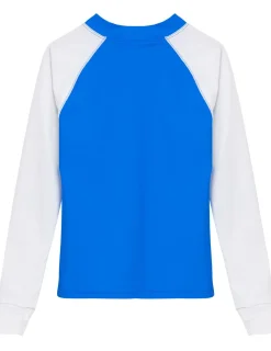 BOY Tuga Sunwear Swim Shirts & Rash Guards|Swim Shirts & Rash Guards|Snorkel Caribbean Fish ID Rash Guard - Royal