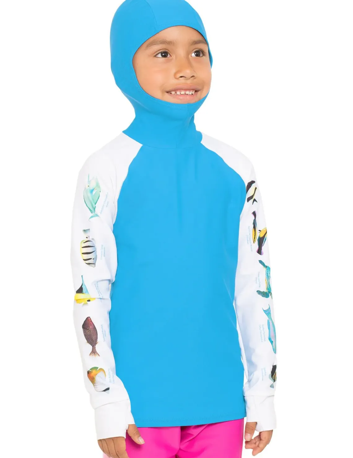 Tuga Sunwear Swim Shirts & Rash Guards|Snorkel Hoodie Rash Guard - Caribbean Fish ID - Hawaii
