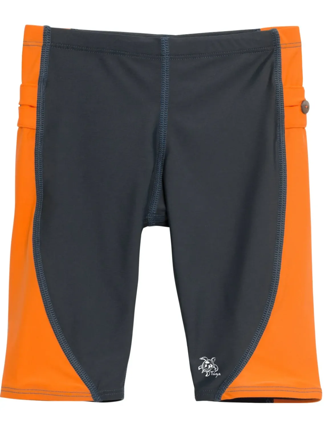 BOY Tuga Sunwear Swim Shorts, Leggings, & Diapers|Snorkel Jammer Swim Short - Gray / Orange