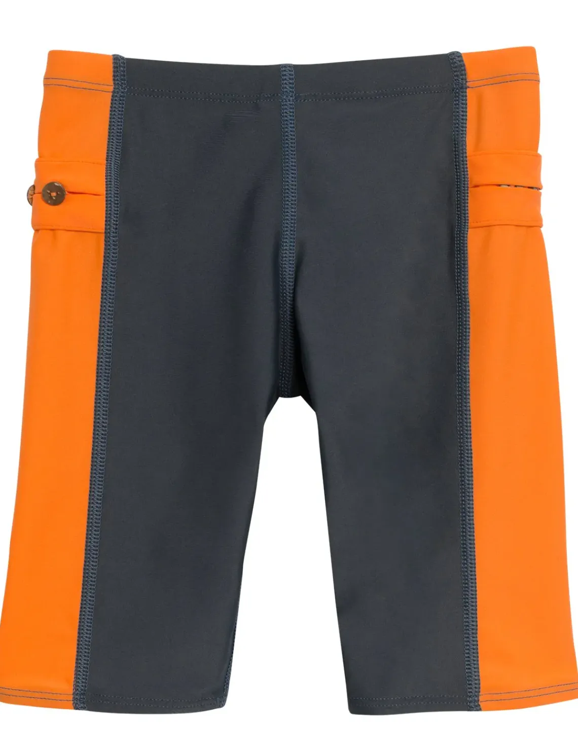 BOY Tuga Sunwear Swim Shorts, Leggings, & Diapers|Snorkel Jammer Swim Short - Gray / Orange