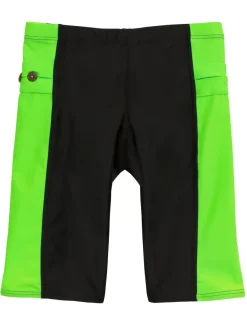 BOY Tuga Sunwear Swim Shorts, Leggings, & Diapers|Snorkel Jammer Swim Short - Black / Neon Green
