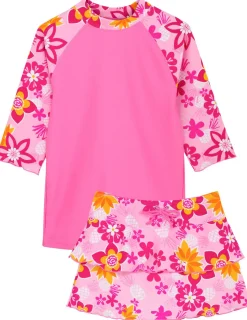 Tuga Sunwear 2 & 3 Piece Swim Sets|Tropical Breeze 3 PC Swim Set - Taffy