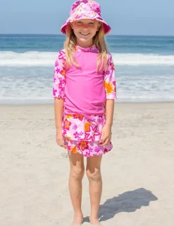 Tuga Sunwear 2 & 3 Piece Swim Sets|Tropical Breeze 3 PC Swim Set - Taffy