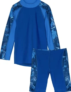 BOY Tuga Sunwear 2 Piece Swim Sets|Tube Long Sleeve Rash Guard & Jammer Short - Ocaso (MADE IN USA)