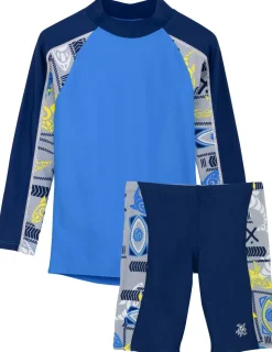 BOY Tuga Sunwear 2 Piece Swim Sets|Tube Rash Guard & Jammer Short - Fanatic