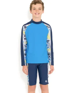 BOY Tuga Sunwear 2 Piece Swim Sets|Tube Rash Guard & Jammer Short - Fanatic