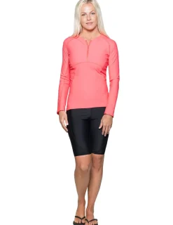 Women Tuga Sunwear Swim Shorts, Skirts, Capris, & Leggings|Women's Swim Core Active Shorts (Regular & Plus Size) - Black