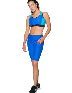 Women Tuga Sunwear Swim Shorts, Skirts, Capris, & Leggings|Women's Swim Core Active Shorts (Regular & Plus Size) - Royal