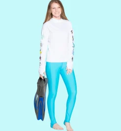 Women Tuga Sunwear Swim Shorts, Skirts, Capris, & Leggings|WOMEN'S CUSTOM SNORKEL STIRRUP SWIM LEGGING