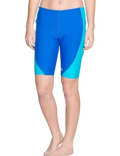 Women Tuga Sunwear Swim Shorts, Skirts, Capris, & Leggings|Women's Snorkel 10" Swim Short - Royal / Hawaii