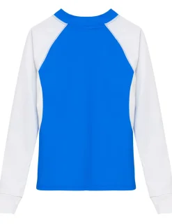 Women Tuga Sunwear Swim Shirts & Rash Guards|Women's Snorkel Caribbean Fish ID Rash Guard - Royal