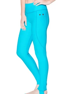 Women Tuga Sunwear Swim Shorts, Skirts, Capris, & Leggings|Women's Snorkel Stirrup Swim Legging - Royal
