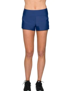 Women Tuga Sunwear Swim Shorts, Skirts, Capris, & Leggings|Women's Swim Board Short (Regular & Plus Size) - Navy