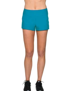 Women Tuga Sunwear Swim Shorts, Skirts, Capris, & Leggings|Women's Swim Board Short (Regular & Plus Size) - Teal