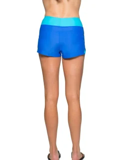 Women Tuga Sunwear Swim Shorts, Skirts, Capris, & Leggings|Women's Swim Board Short (Regular & Plus Size) - Royal/Hawaii
