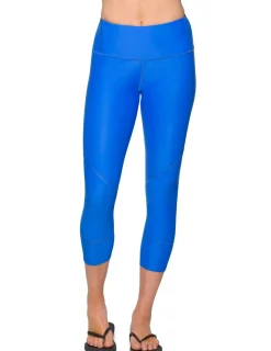 Women Tuga Sunwear Swim Shorts, Skirts, Capris, & Leggings|Women's Swim Capri 20" (Regular & Plus Size) - Royal