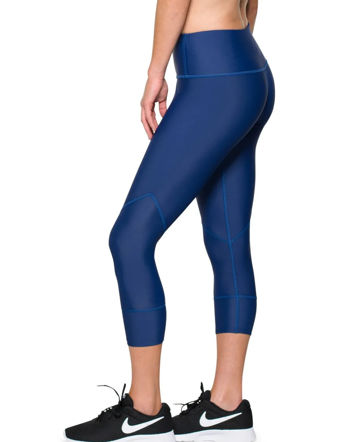 Women Tuga Sunwear Swim Shorts, Skirts, Capris, & Leggings|Women's Swim Capri 20" (Regular & Plus Size) - Navy