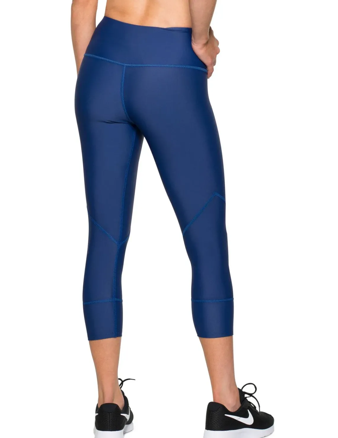 Women Tuga Sunwear Swim Shorts, Skirts, Capris, & Leggings|Women's Swim Capri 20" (Regular & Plus Size) - Navy