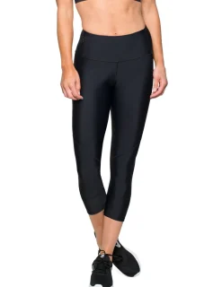 Women Tuga Sunwear Swim Shorts, Skirts, Capris, & Leggings|Women's Swim Capri 20" (Regular & Plus Size) - Black