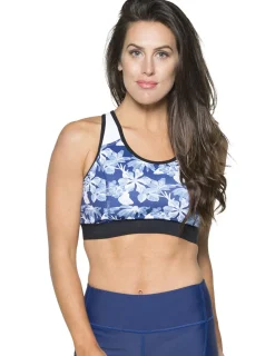 Women Tuga Sunwear Swim Shirts & Rash Guards|Women's Swim Sport Top (Regular & Plus Size) - Retro Floral